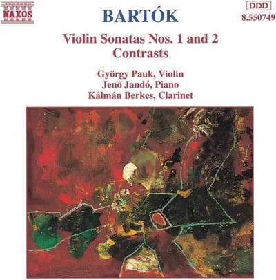 György Pauk, Jeno Jandó, Kálmán Berkes - Bartók: Violin Sonatas Nos.1 & 2 (CD)