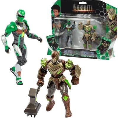 Coffret figurines - GORMITI - Scion et Gormiti associé Terre - Glen et Rockard - 15 cm - a partir de 4 ans - GRV193