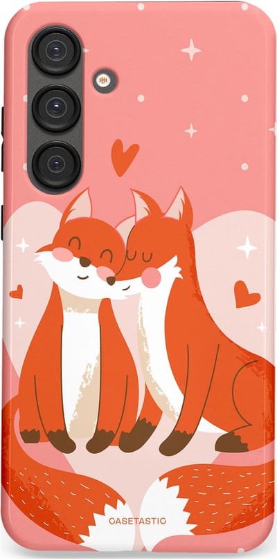 Casetastic Hoesje Geschikt voor Samsung S25 Plus - Stijlvolle Beschermende Duo-layer Case - Vossenzoen