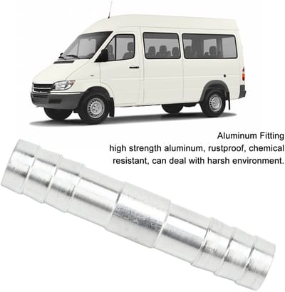 Dailygoods- Airconditioning Slangconnector 50 Stuks - Universele Slangconnector - Barb Aansluiting - Hoogwaardige Aluminium - Geschikt voor Auto's en Vrachtwagens