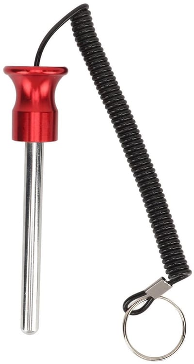 Allecto - Gym Gewichtsstapel Pin - Stevige Ontspanning - Rood 8MM 80MM - Draagbare Fitness Accessoire - Universeel en Betrouwbaar - Geschikt voor S...
