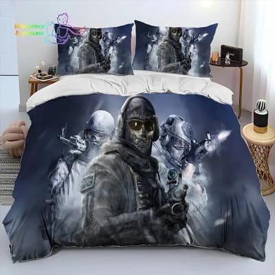 Game Call of Duty Gamer Dekbed Beddengoed Set Eenpersoons Twin Vol Queen King Size Bedset Volwassene Kind Slaapkamer Beddengoed Cadeau EU Single 135x200cm