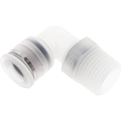 12mm x R1/2'' 90 graden L-verbinding PA Insteekfitting Buitendraad Draaibaar EPDM/PTFE
