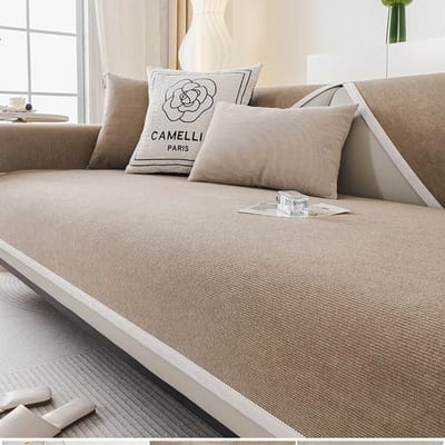 Waterdicht Urinebestendig Bankkussen, Universeel in alle seizoenen, Antislip en vuilafstotend huisdier zitkussen, Effen kleur anti-krab bankovertrek 70*70cm
