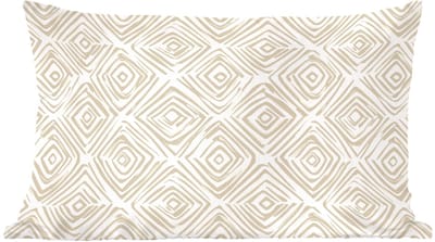 Sierkussens - Kussentjes Woonkamer - 60x40 cm - Abstract - Ruit - Beige