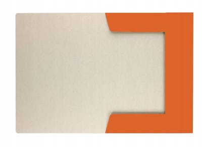 Barbara A4-kaart met elastiek, oranje, 1 stuk