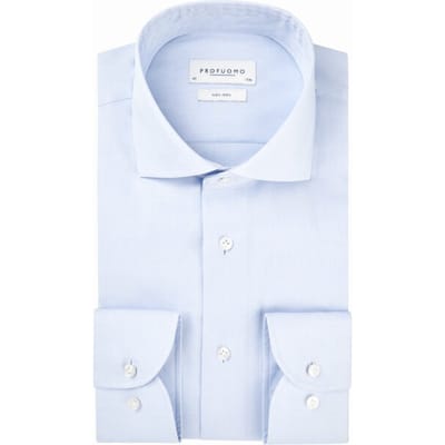 Profuomo Slim fit overhemd extra met lange mouwen