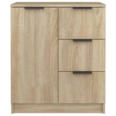 vidaXL - Dressoir - 60x30x70 - cm - bewerkt - hout - sonoma - eikenkleurig