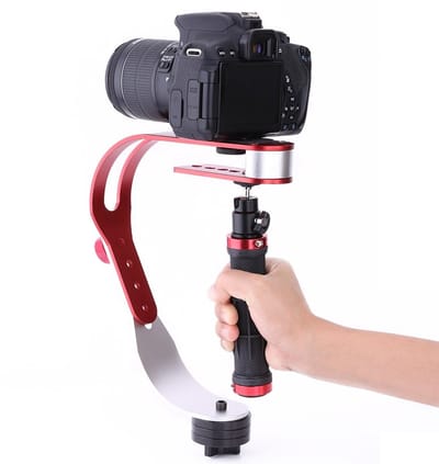 Dailygoody - Handheld Videostabilisator - Camera Houder - Stabiel en Anti-Shake - Rood - Geschikt voor Mobiele Telefoon - Professionele Stabil...