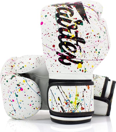 Fairtex BGV14PT Microfiber Bokshandschoenen - Art Collections - Painter - Wit 12 oz