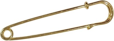 Fako Bijoux® - Sierspeld - Sjaalspeld - Vestsluiting - Vestspeld - Veiligheidsspeld - Classic - 75mm - Goudkleurig
