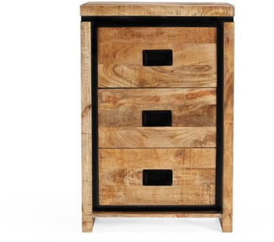 Ladekast Novelle mangohout - naturel - 3 lades - 60x45x90 cm