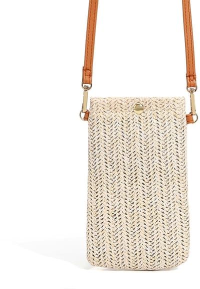Dailygoods- Strandtas Casual - Geweven Stro - Schoudertas - Lichtgewicht - Handgemaakt - Ideaal voor Strand en Winkelen