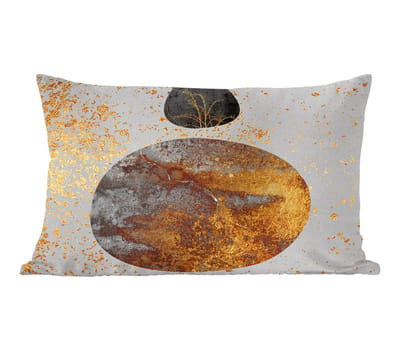 Sierkussens - Kussentjes Woonkamer - 50x30 cm - Abstract - Ruimte - Goud