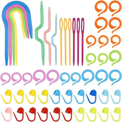 53-delige Haaknaalden Set voor Beginners - Inclusief Plastic Naalden, Breiaccessoires en Haakaccessoires