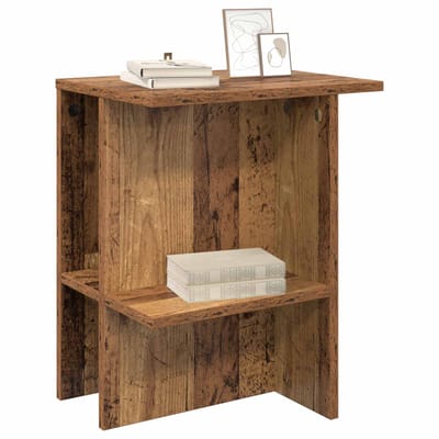 vidaXL - Salontafel - Oud - hout - 40 - x - 30 - x - 49 - cm - Bewerkt - hout