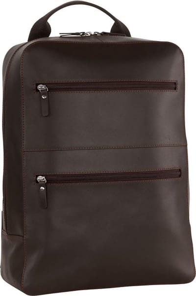 LEONHARD HEYDEN Leren laptop rugzak rugzak met laptopvak Dakota Business Rucksack 7551 Braun donkerbruin