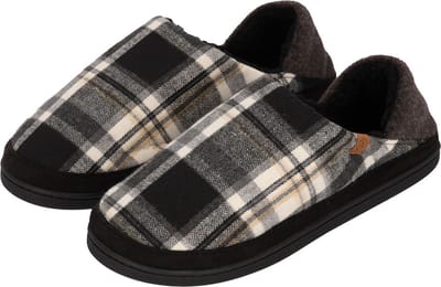 Pantoffels Heren - Sloffen Heren - Geruit Grijs - 41-42 - Spaanse Sloffen - Slippers Heren - Huissokken