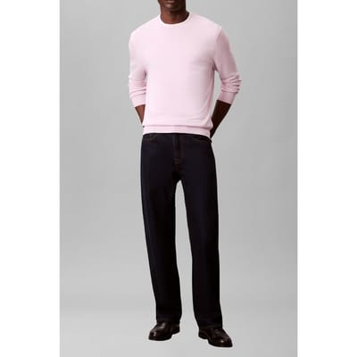 Calvin Klein Ls Supima Cotton Crewneck Spring Lilac Taglia: S | Maglioni a maglia Outlet | Uomo | Viola