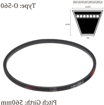 Trapeziumvormige aandrijfriem 582 mm x 10 mm x 6 mm - Rubber riem voor industriële toepassingen, hittebestendig en duurzaam