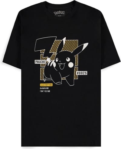 Pokémon - Pikachu T-shirt - Zwart - M