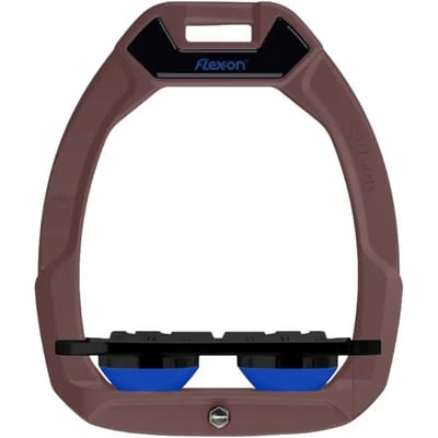 Veiligheidsstijgbeugels Plat Grip Bruin/Zwart/Blauw Flex-On Safe-On