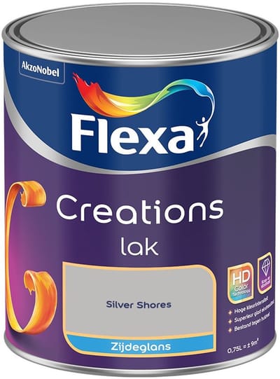Flexa - Creations Lak Zijdeglans - Silver Shores - Mengverf - 750 Ml