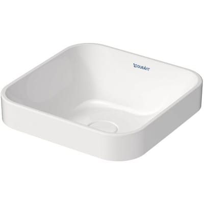 Duravit Happy D.2 Plus countertop sink 40 cm white, without overflow, without tap hole bench 2359400000