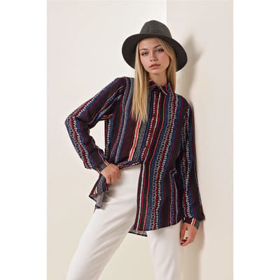 Gestreepte Lange Mouwen Shirt