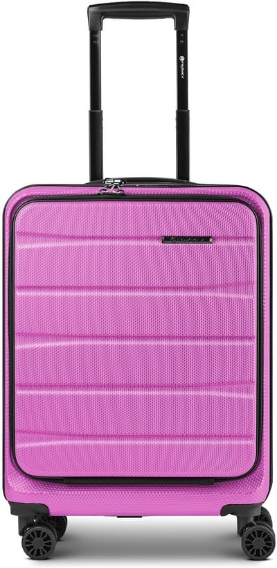 Franky Munich 4.0 4 wielen Cabinewagen 55 cm Laptopvak met uitbreidingsplooi - Harde bagage - TSA slot - shiny rose dull