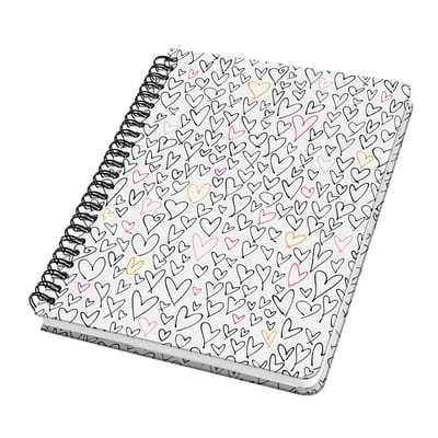 Sigel spiraal notitieboek - Jolie - hardcover - A5 - 120 pagina's - dots - 100 grams papier - Wild Hearts - SI-JN620
