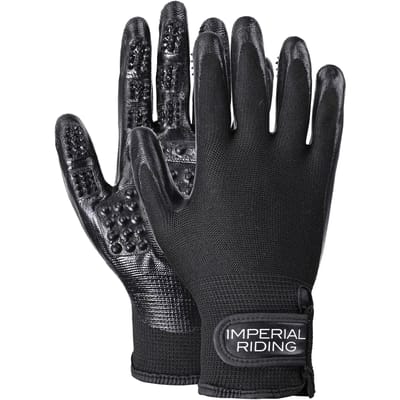 Imperial Riding - Poetshandschoen Deep Clean - 1 Set van 2 Handschoenen - Zwart