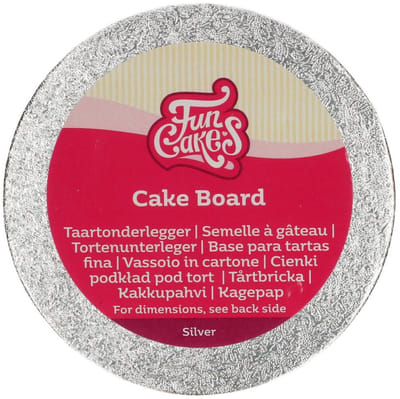 FunCakes Cake Board Rond - Zilver - Ø12,5 cm - Taartonderlegger - Taartkarton