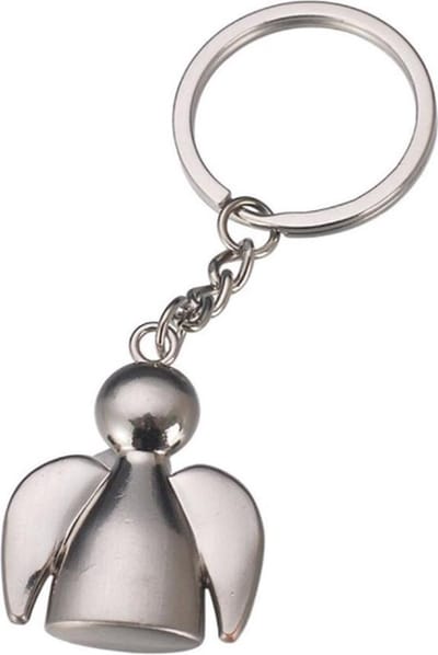 Knaak Sleutelhanger Engel - Bescherm Engel - RVS - Zilver