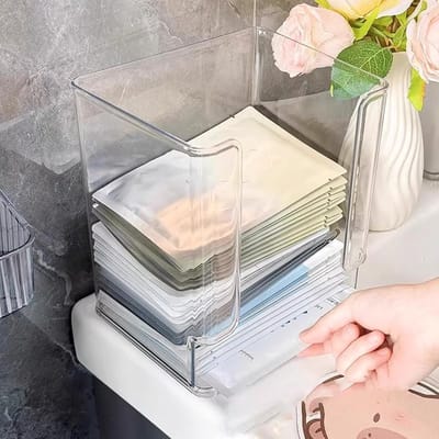 Make-up Opbergsysteem - Cosmetica Organizer - Bureau Organisatie - Gladde Randen - 15x18x15 cm - Doorzichtig