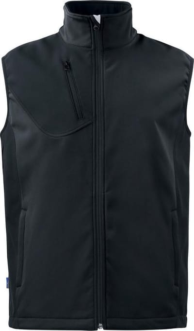 Projob Softshell Bodywarmer 643702 Zwart - Maat XS