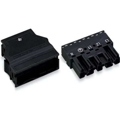 WAGO 770-115 5-Poorts Zwarte Connector Met Trekontlasting - 770-115