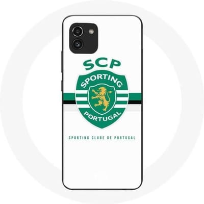 Hoesje - Maniacase - Samsung Galaxy A03 - Zwart - Flexibel - Sporting Portugal