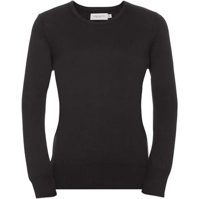 Russell Collectie Dames/Dames V-hals gebreide trui (Houtskool mergel)