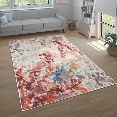 Paco Home Vloerkleed Woonkamer Laagpolig Modern Patroon Abstract Vintage 80x150 cm