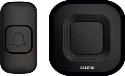 Selerd V2 - Zwart - Draadloze Deurbel - Plug & Play - IP44 Waterdicht - 4 Volumes - 38 Melodieën - Incl. Batterij - Deurbel Draadloos - Oplichtende Led - 5 jaar garantie