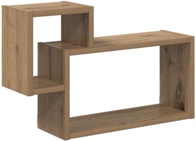 vidaXL - Wandplank - Muurmontage - Artisanaal - eiken - 55 - x - 15 - x - 35 - cm