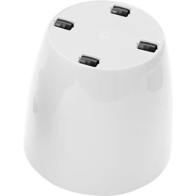 GARDEN ID – Shiny Blanc cache-pot – 35 x 32 cm – Met wielen