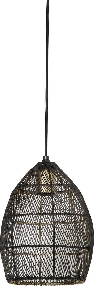 Light & Living Hanglamp Meya - Zwart/Goud - Ø20cm - Luxe - Hanglampen Eetkamer, Slaapkamer, Woonkamer