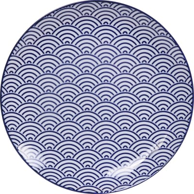 Dinerbord - Nippon Blue / wave (golven) - Tokyo Design Studio
