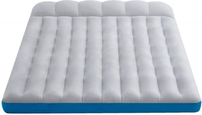 2 persoons luchtbed - Intex 67999 2 Persoons Kampeerluchtbed - kampeer luchtbed grijs/blauw 2 personen