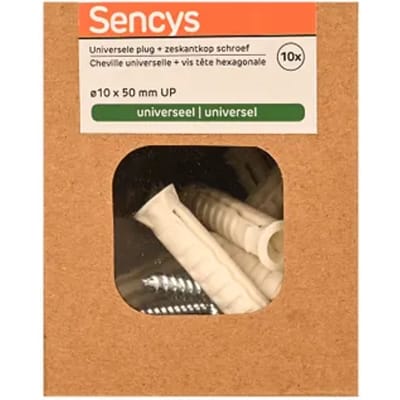 Sencys Universele Plug Nylon - Diam. 10x50mm - 10 Stuks