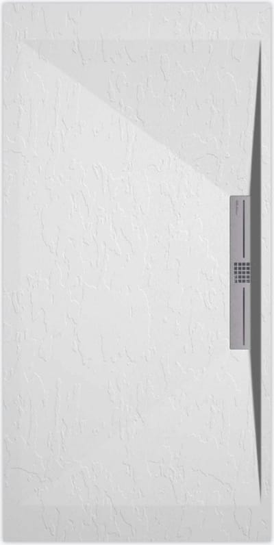 Sanifun douchebak Stone Side White Slate 1400 x 700 S