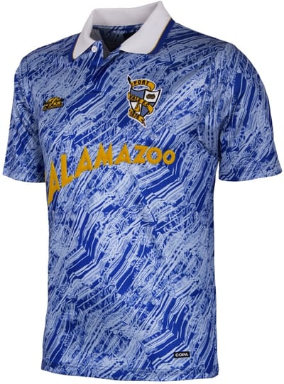 COPA - Port Vale F.C. Uitshirt 1991/92 Retro Voetbalshirt - Heren - Blauw - M