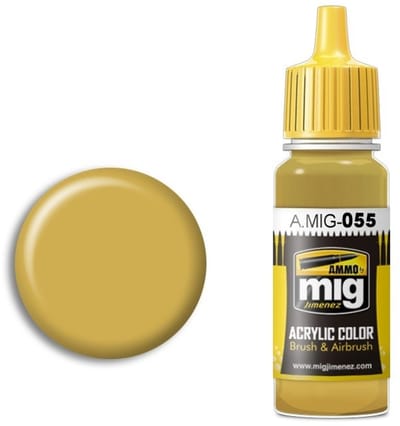 AMMO by Mig Jimenez Hobbyverf Acrylverf - MIG 0055 Oil Ochre -Acryl Verf flesje - 17 ml